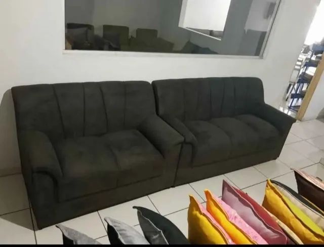 sofa 2 e 3 lugares novo...entrega gratis - Foto 4