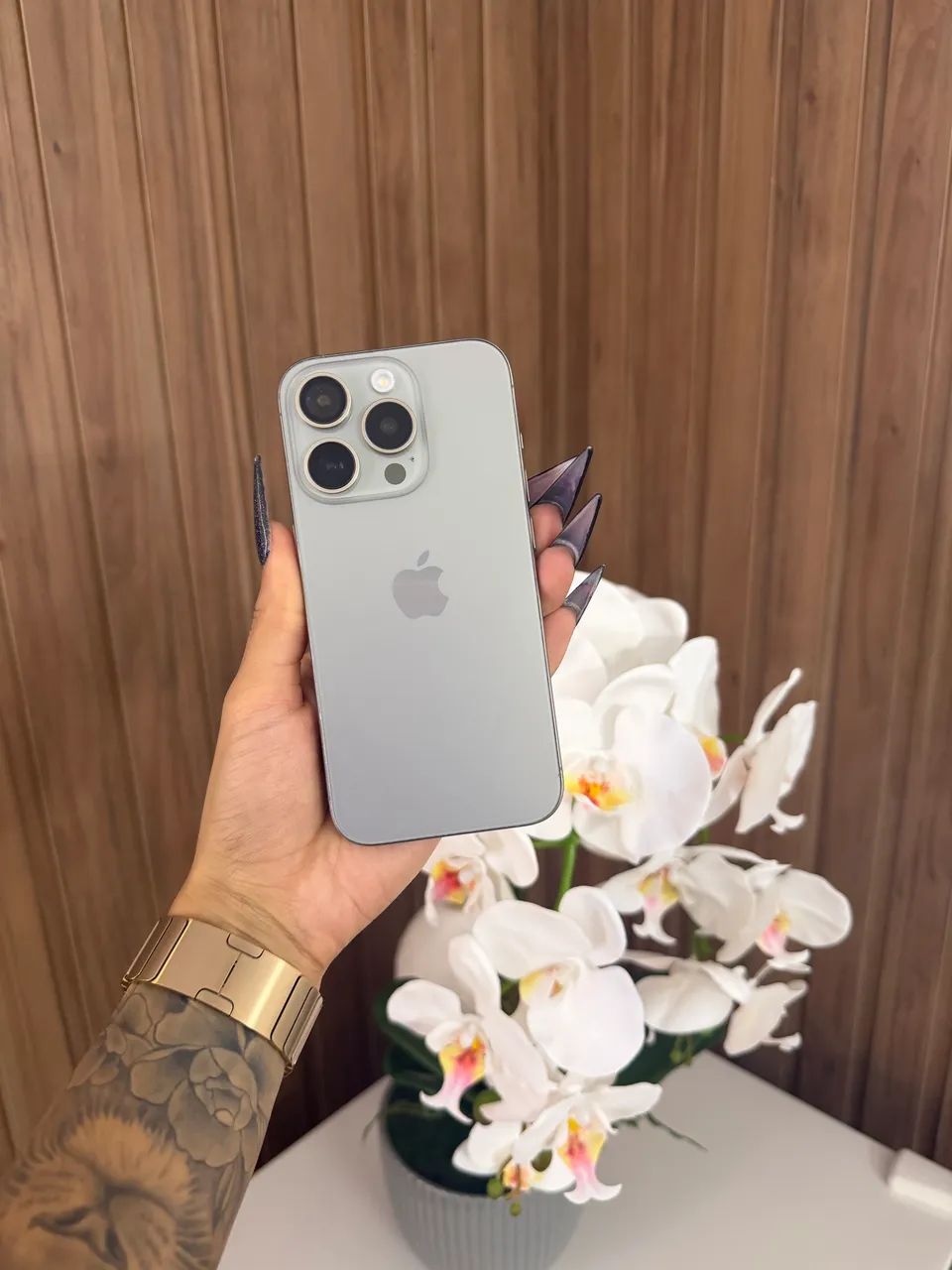 iPhone 15 Pro 128gb Titânio Natural - Foto 3