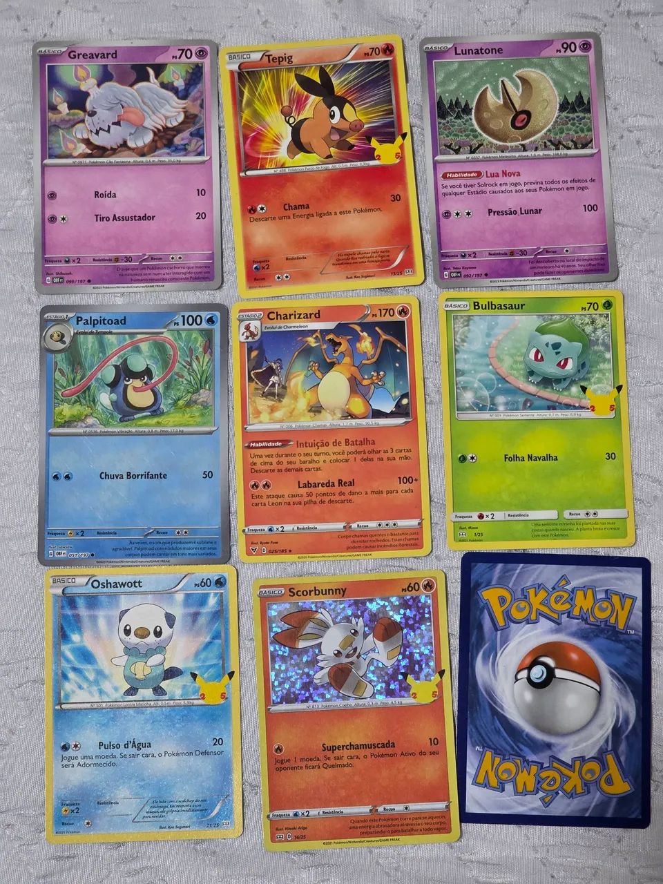 8 Cartas Pokémon oficiais  - Foto 2