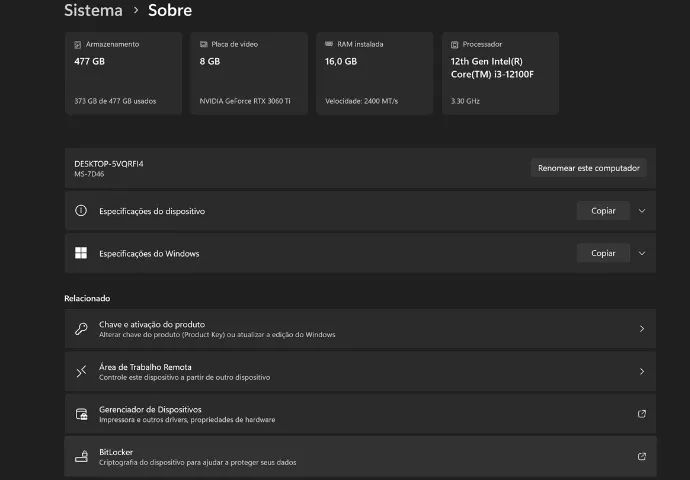 PC Gamer, RTX 3060ti, 16ram, 480 Ssd - Foto 2