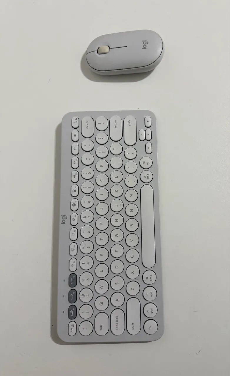 Teclado e mouse pebble Logitech - excelente