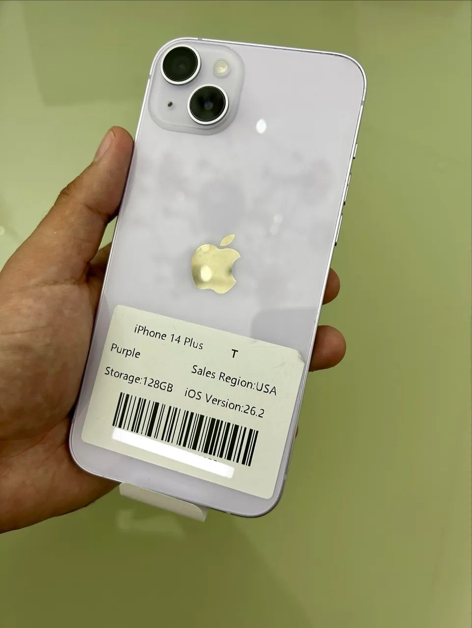 iPhone 14 PLUS 128gb ROXO ( NOVO de Vitrine ) Aparelho todo