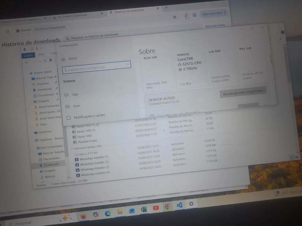 Notebook compaq usado excelente 