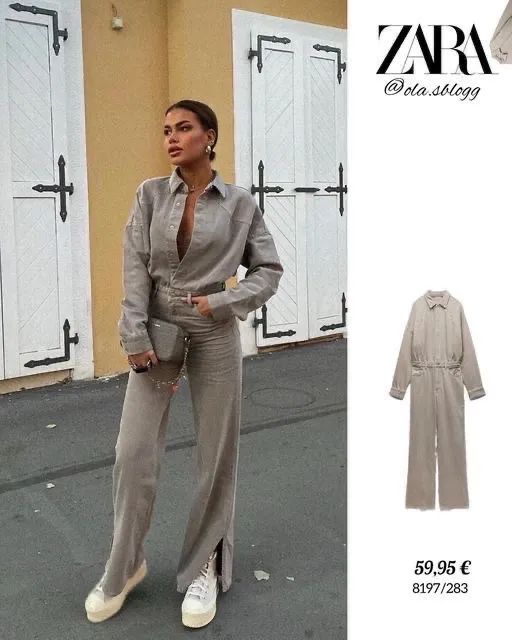 Macacão jeans Zara P 