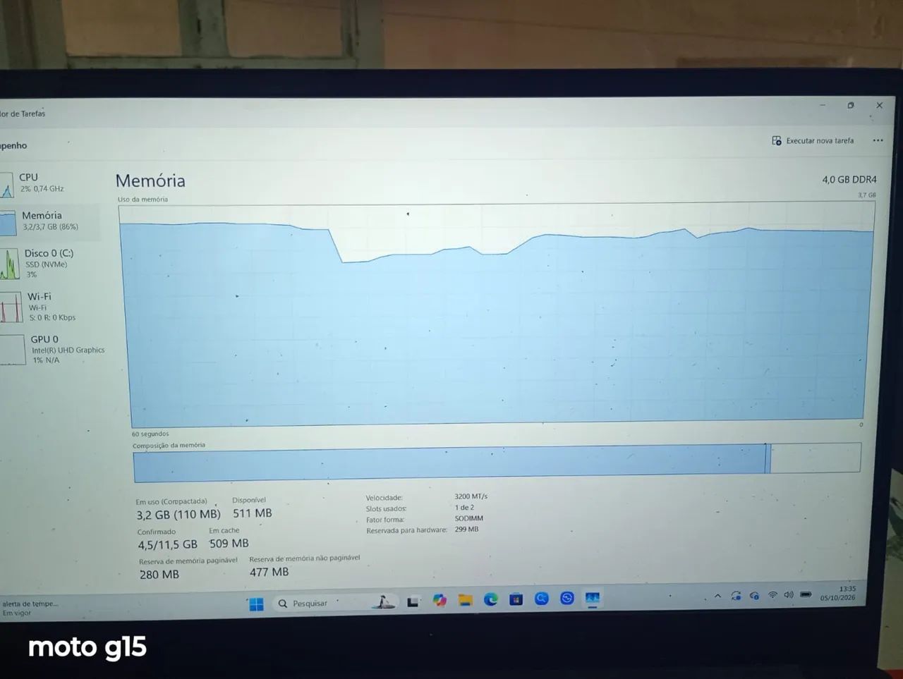 Memória RAM para Notebook 4GB DDR4 - Funcionando Perfeitamente - Foto 3