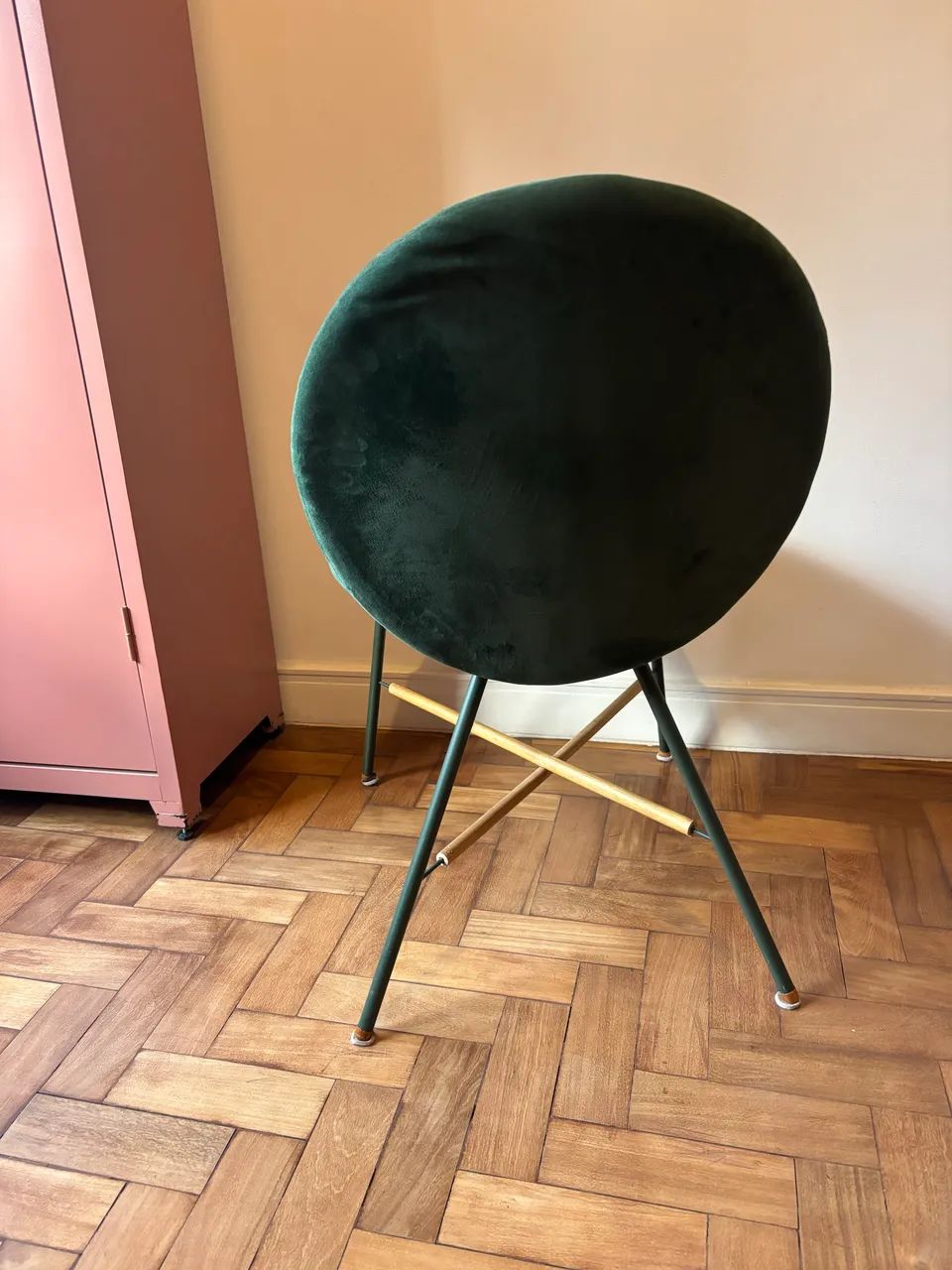 Cadeira estofada verde - Foto 2