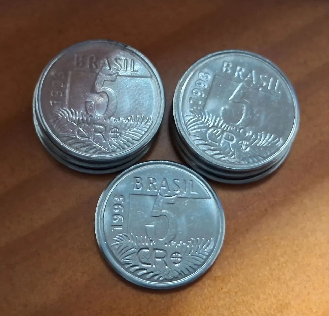 Moeda Usada de 5 Cruzeiros - 1993