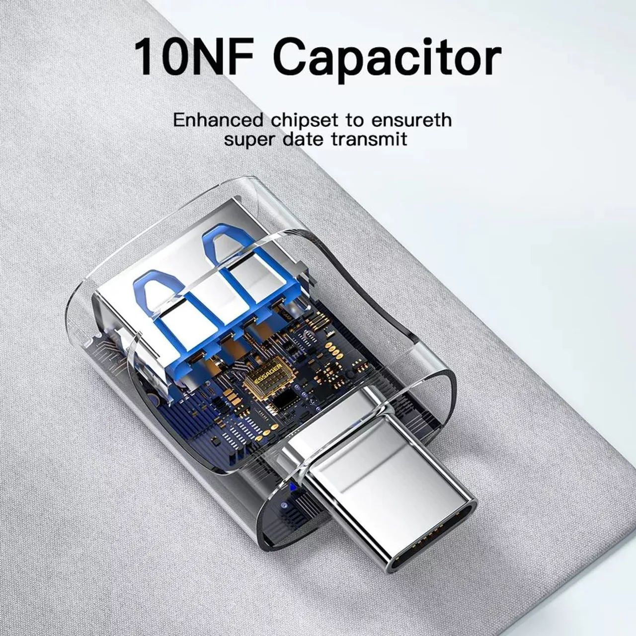 Adapitador Tipo C para USB,  USB para Tipo-C  - Foto 3