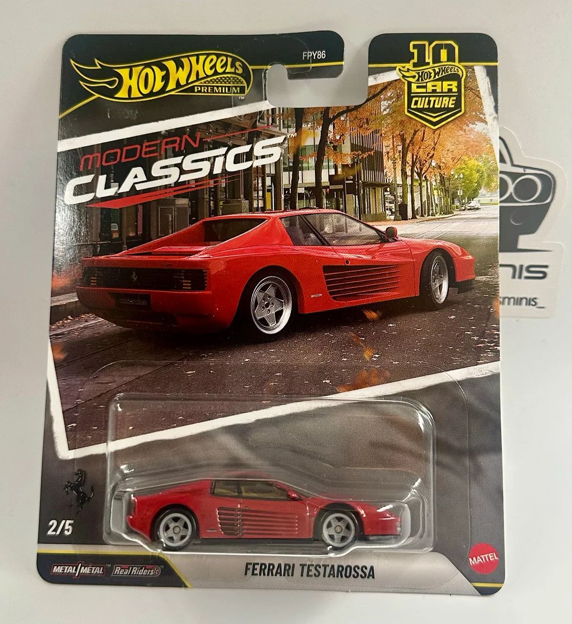【未開封】Hot Wheels Ferrari Testarossa #1302 Hot Wheels Car Culture Ferrari Testarossa - Hobbies e coleções