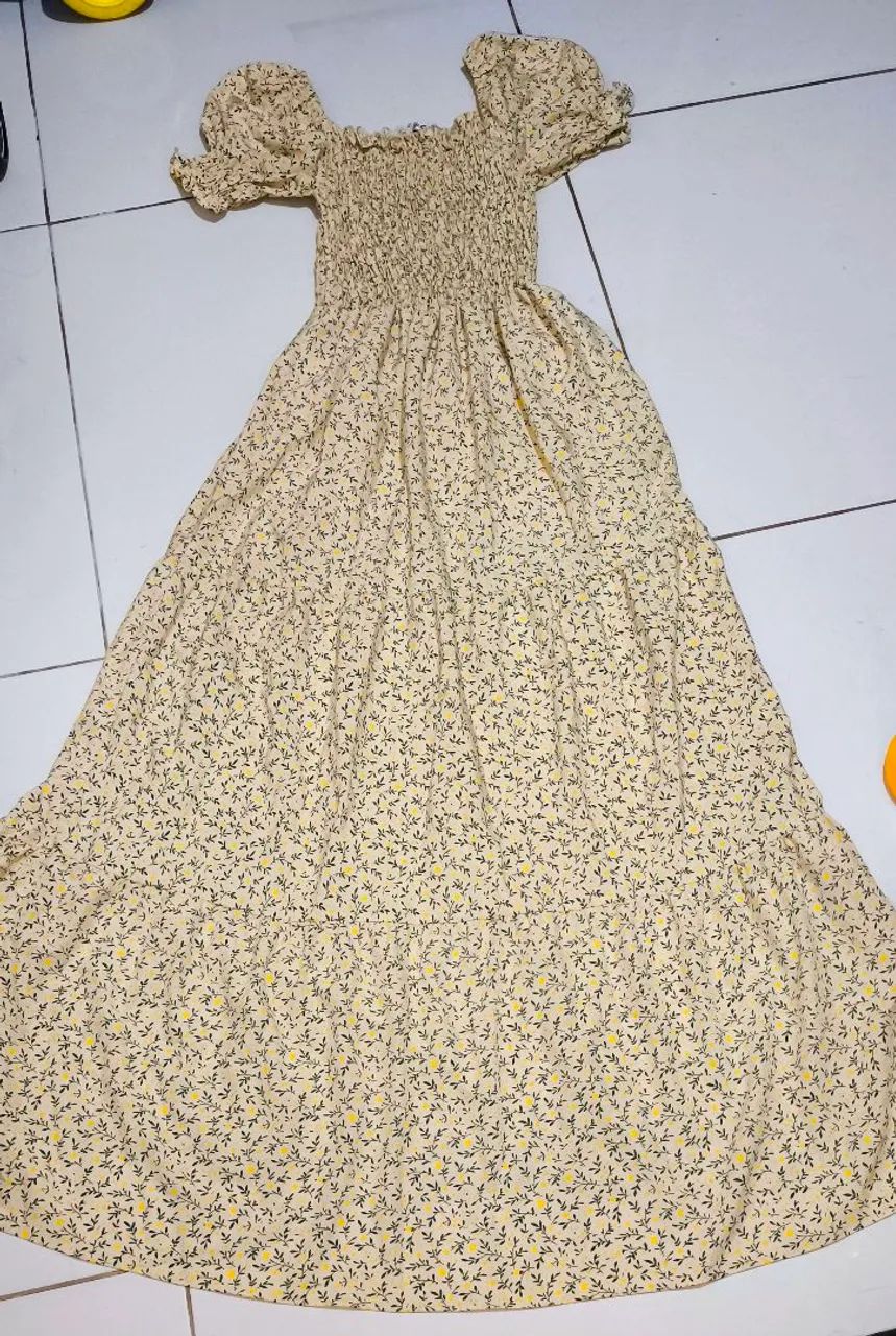 Vestido longo camponesa floral  - Foto 2