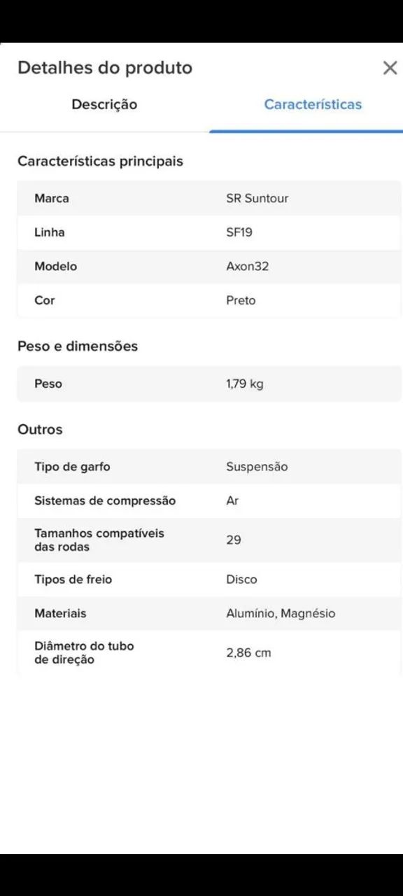 Suspensão 29 sr suntour axon 32 - Foto 4