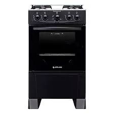 FOGAO PISO ATLAS 4 BOCAS COLISEUM A GAS PLUS PRETO 300000720 - Foto 2