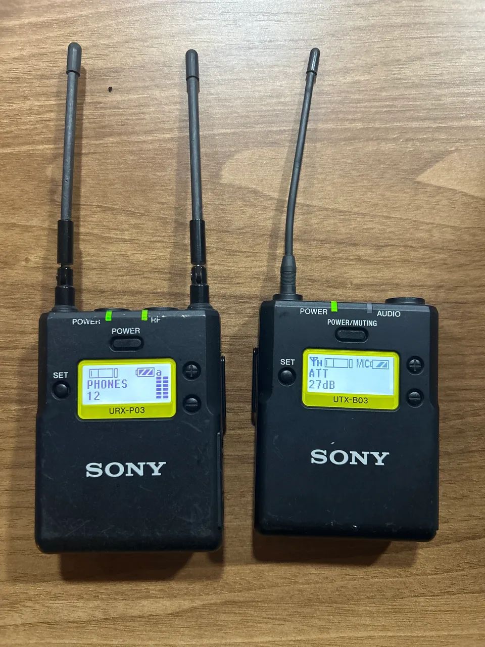 Microfone Sem Fio Sony Uwp - Utx-b03 + Urx-p03