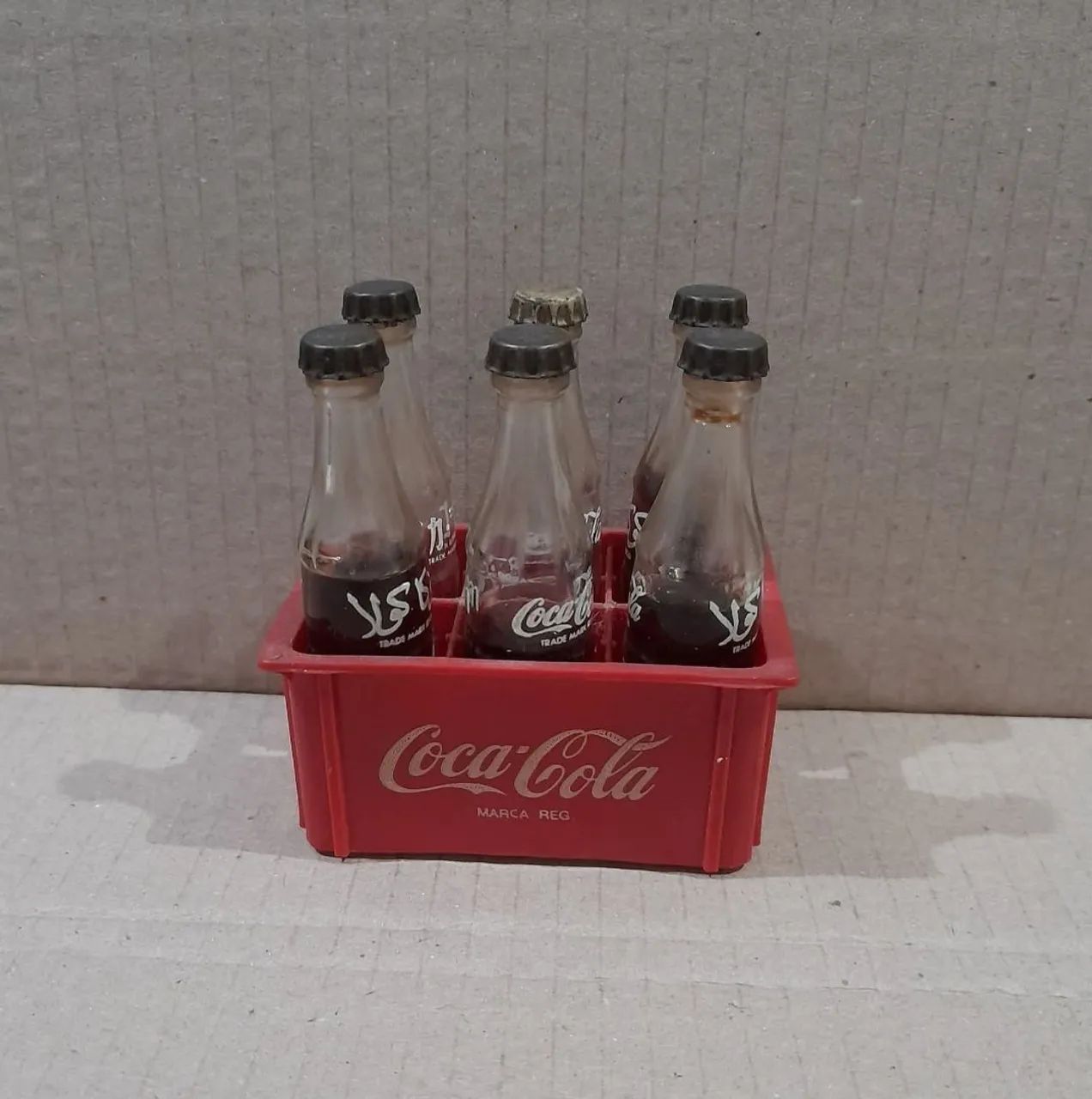 Mini engradado Coca Cola Anos 80
