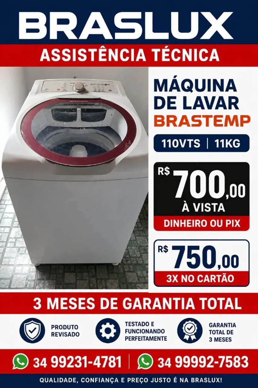 Vendo máquina de lavar com garantia 