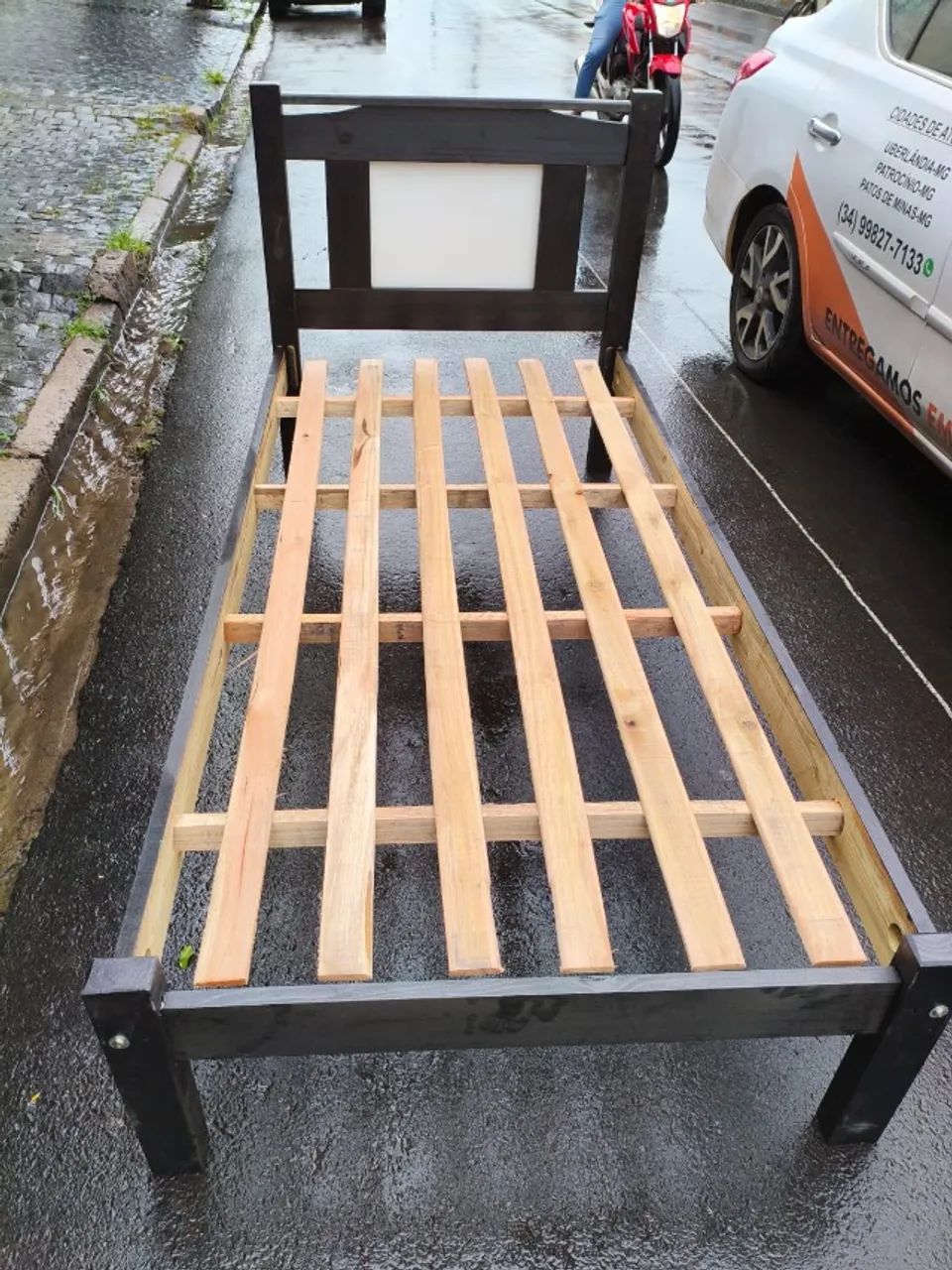 CAMA MADEIRA SOLTEIRO, NOVA