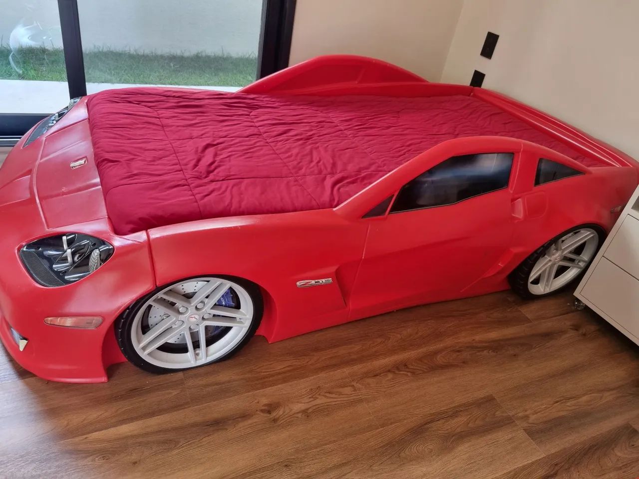 cama infantil corvette vermelho step2