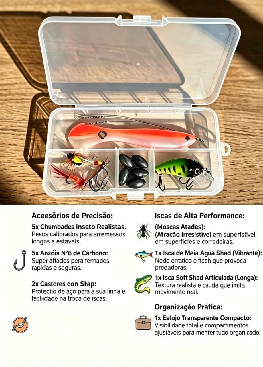 Kit com iscas e acessórios  - Foto 2