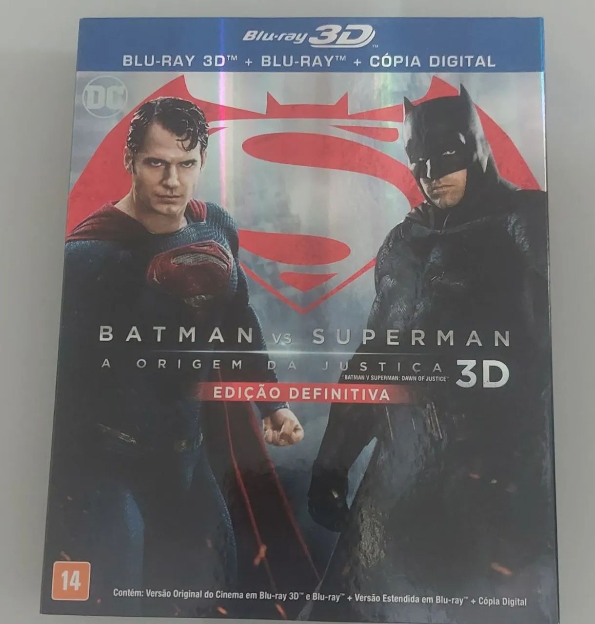 Blu Ray Batman e superman - Com luva