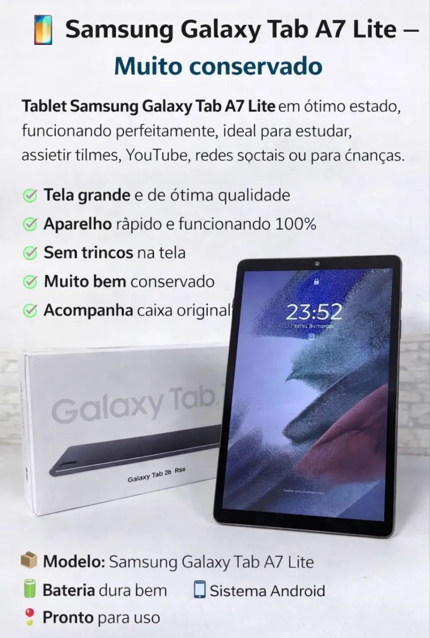 Tablete Samsung galaxy tab A7 lite  - Foto 4