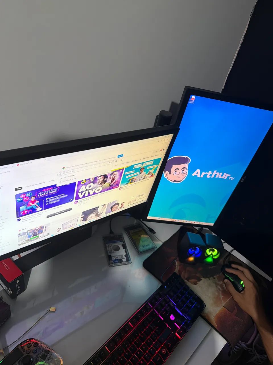 PC Completo AMD Ryzen 5 5600GT 8GB de RAM (2 Monitores + Perfiericos) - Foto 2