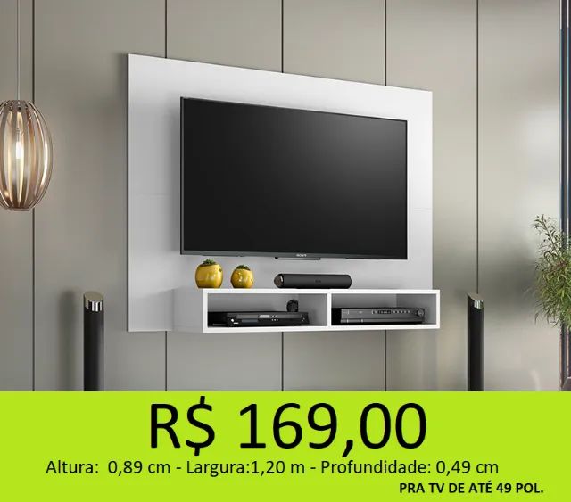 Painel de 1,20 branco pequeno - parcelamos sem juros 