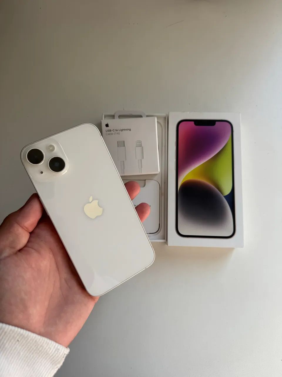 iPhone 14 128GB Branco  - Foto 4