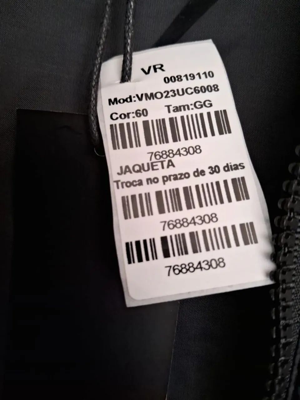 jaqueta vr collezioni nylon preto  - Foto 2