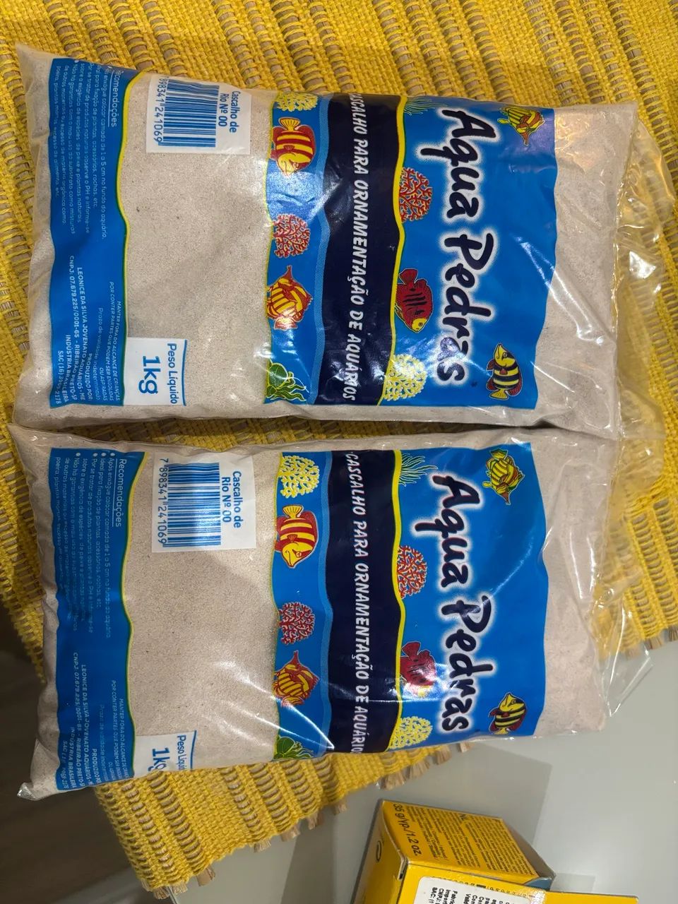 Cascalho para substrato de aquário