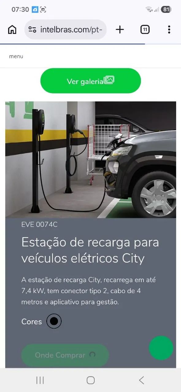 Carregador de carro elétrico 