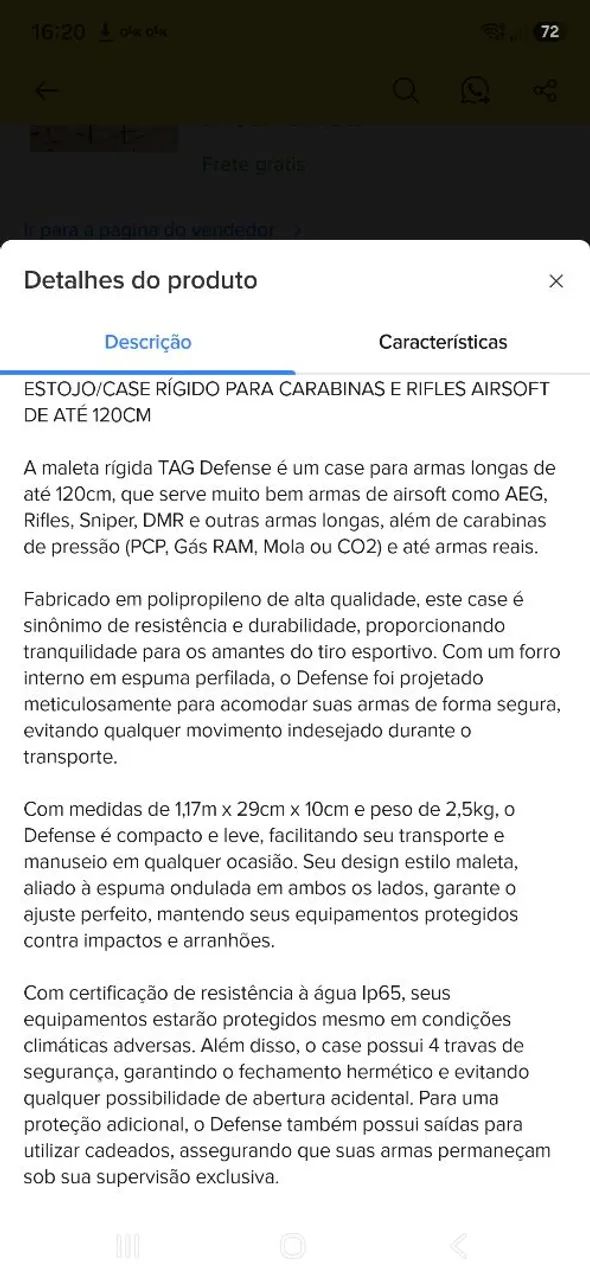 Case Rígido 120cm - Foto 4