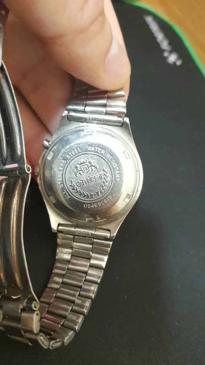 Orient Automático 3 Estrelas Vintage - Verde Claro Sunburst - Foto 3