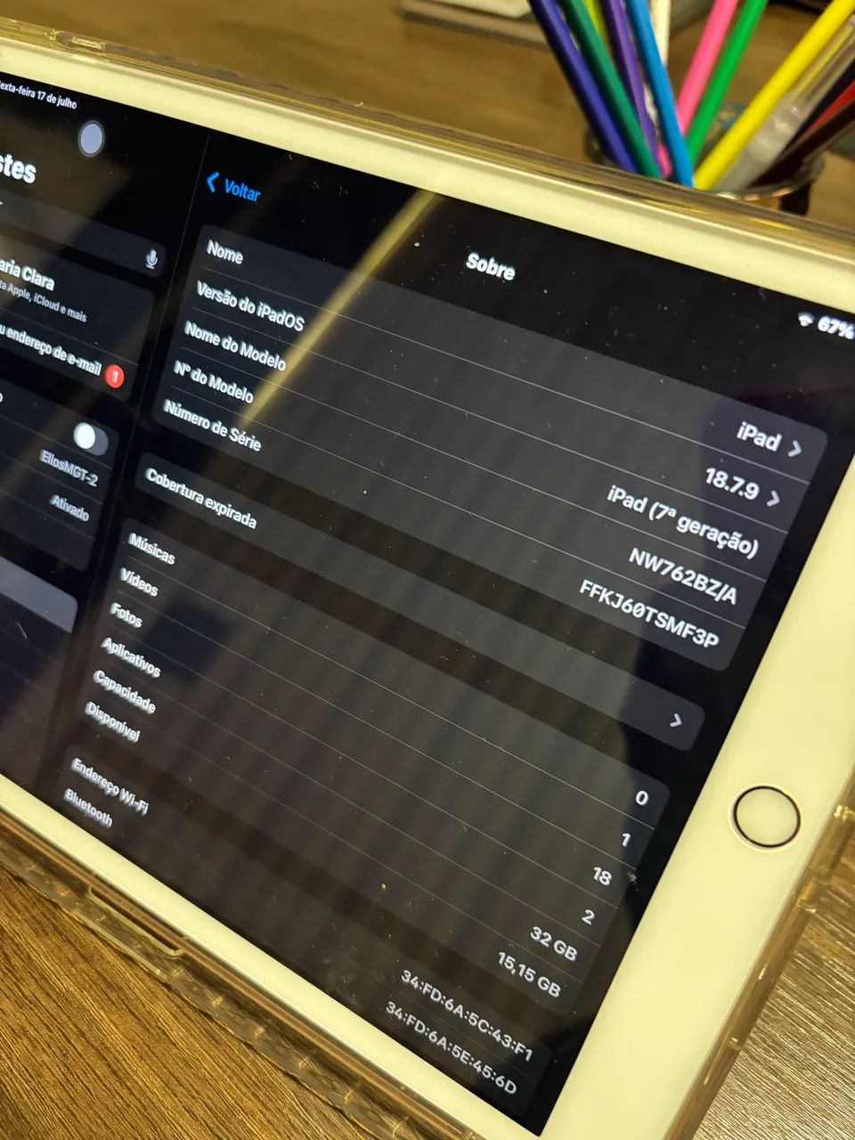 IPAD 7 Geração (novo, apenas 1 dona) - Foto 4