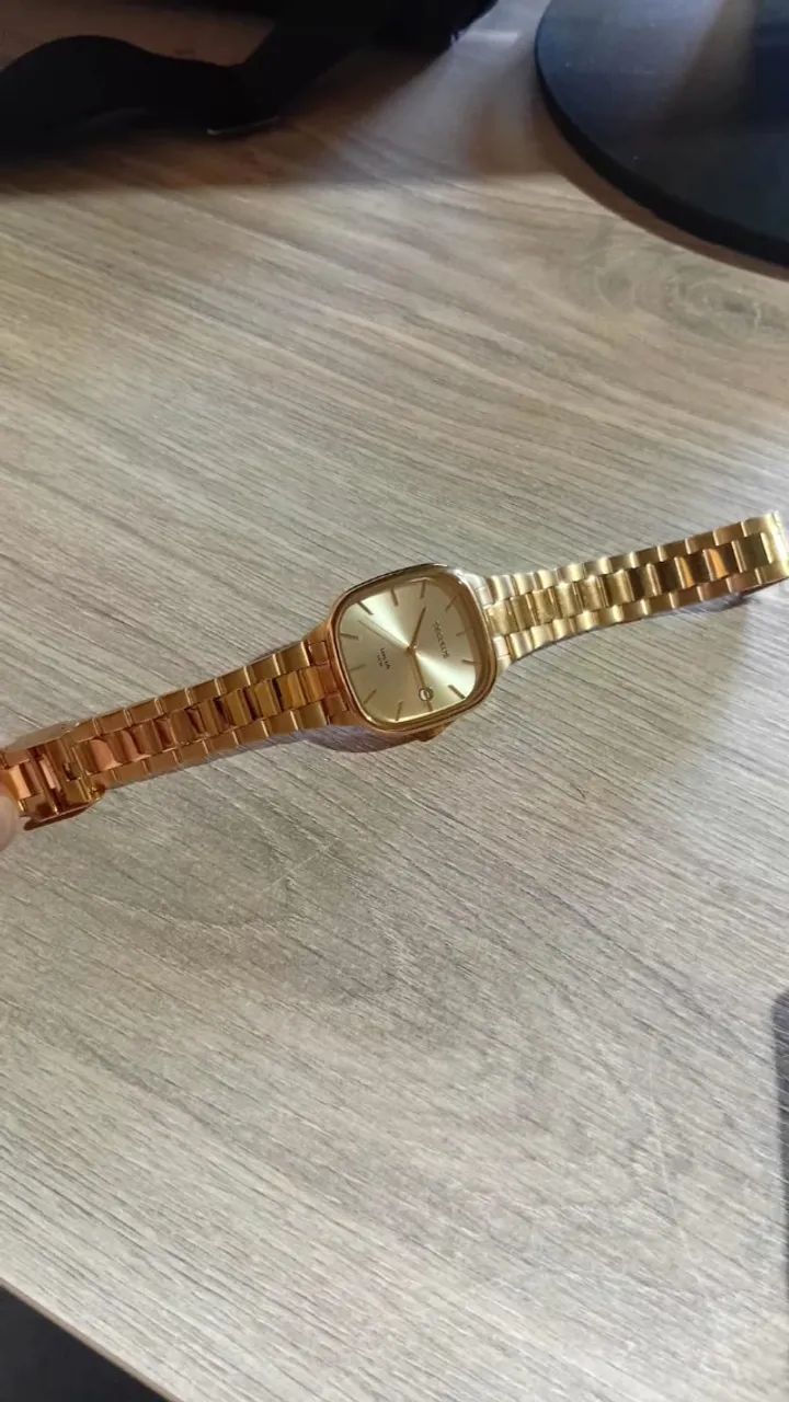 Relógio Feminino Dourado Seculus - Foto 2