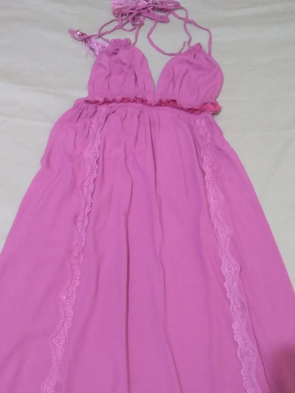 Vestido De alçinha Rosa  - Foto 5