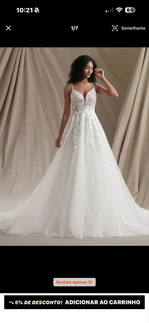 Vestido de noiva P - Foto 3