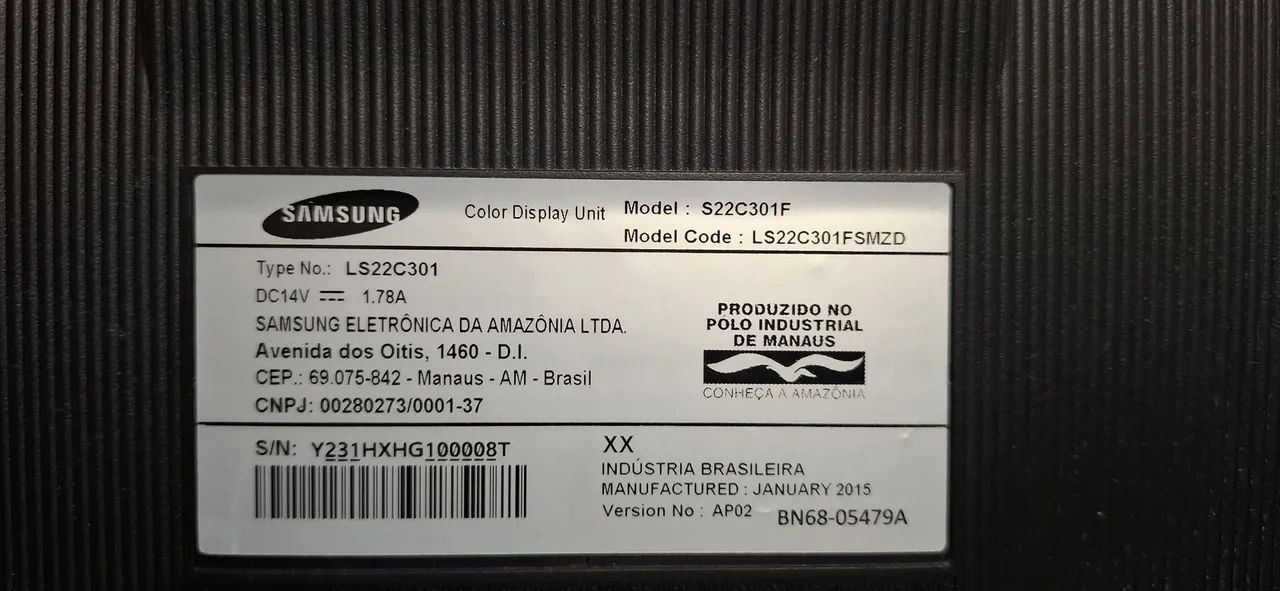 2 monitores Samsung 22"  (com defeito - imagem desfocada) - Foto 4