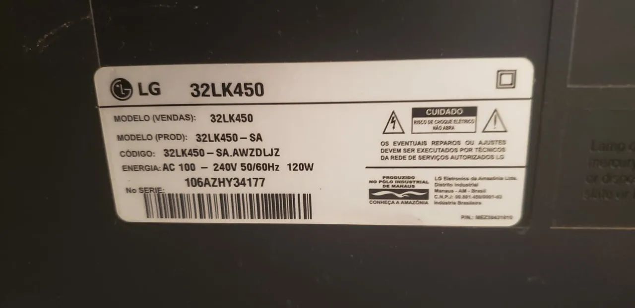 Vendo TV 32 Pol. Mod. LG LK450  - Foto 3
