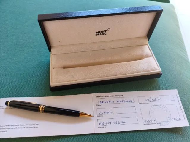 Montblanc 167 Mechanical Pencil Meisterstuck Classic Gold, Black, 0.7 mm Graphite