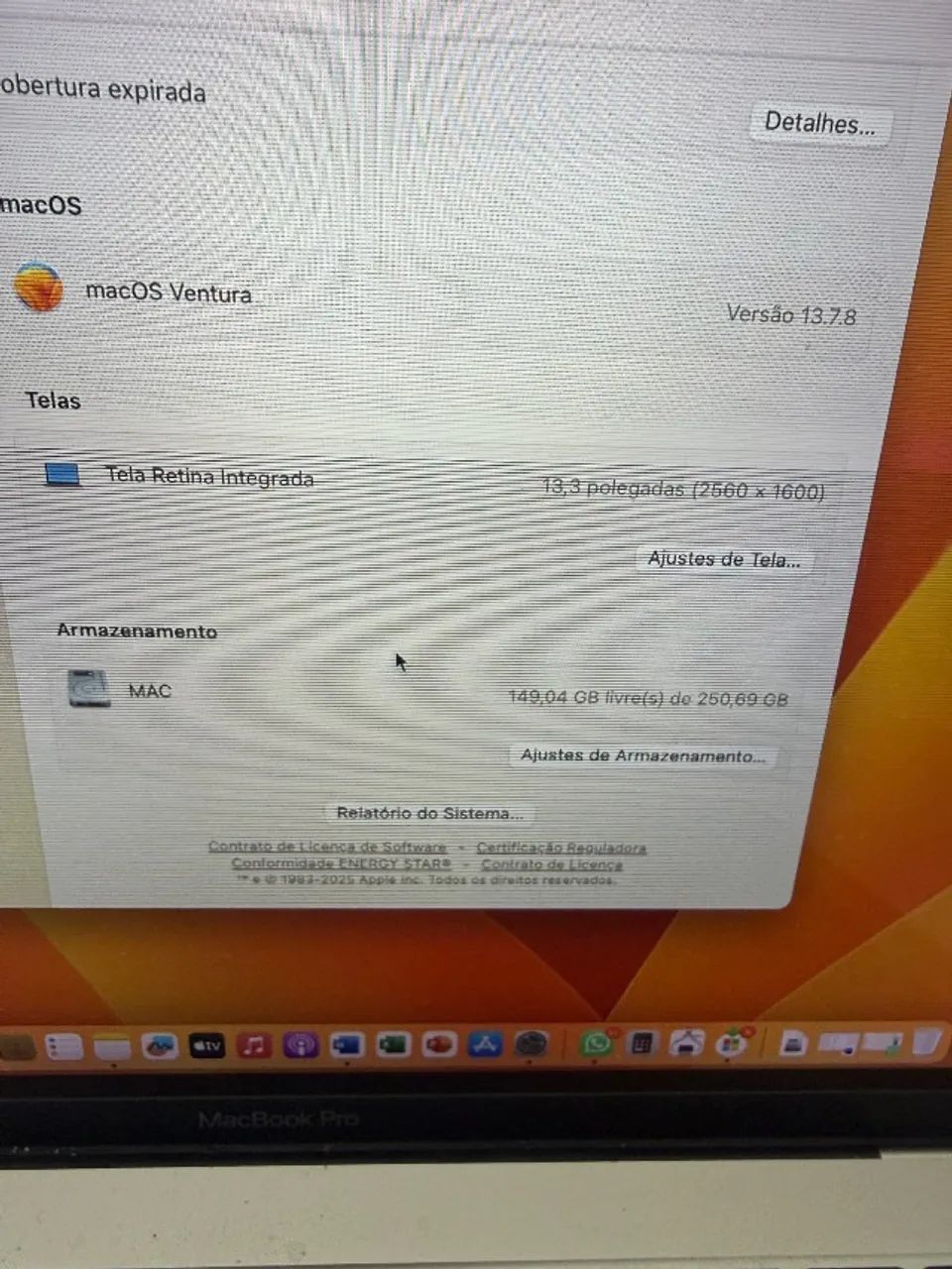 MacBook Pro A1708 2017 13? 256ssd / 8gb / i5 - Foto 4