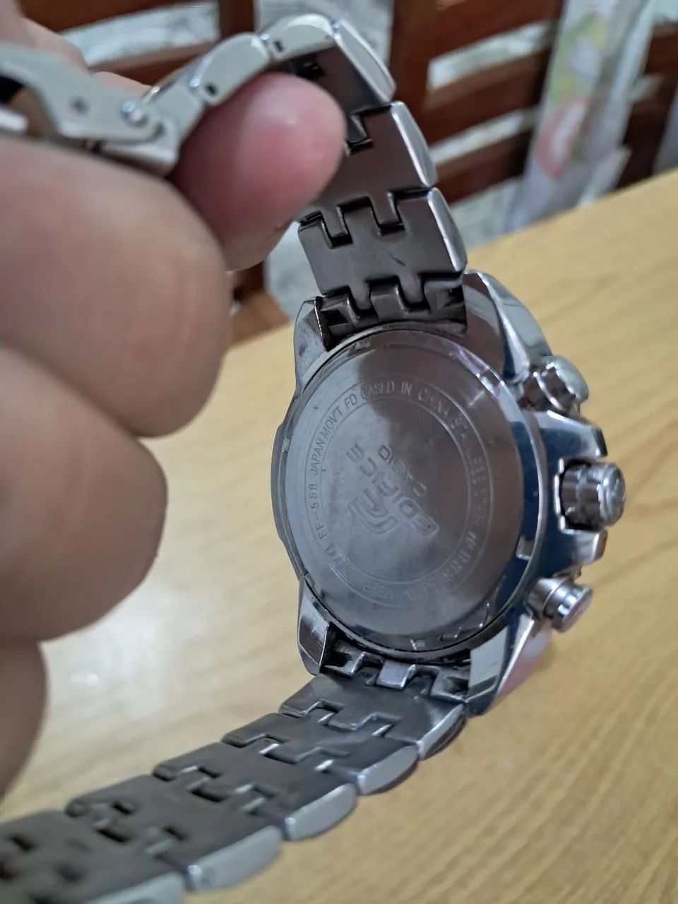 Relógio Casio Edifice Ef-558d-7avudf  Cronógrafo série ouro  - Foto 2