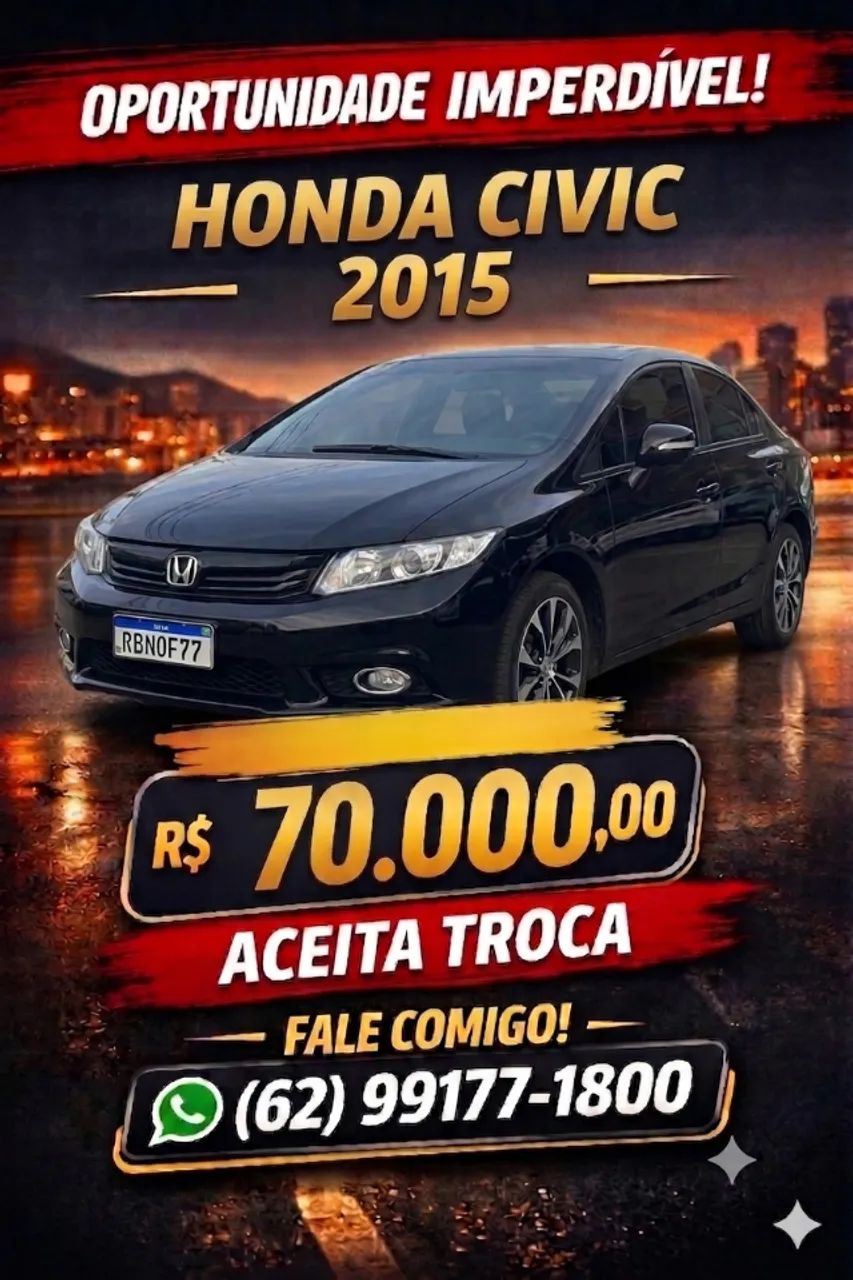 Honda Civic Civic Sedan LXR 2.0 Flexone 16V Aut. 4p 2015