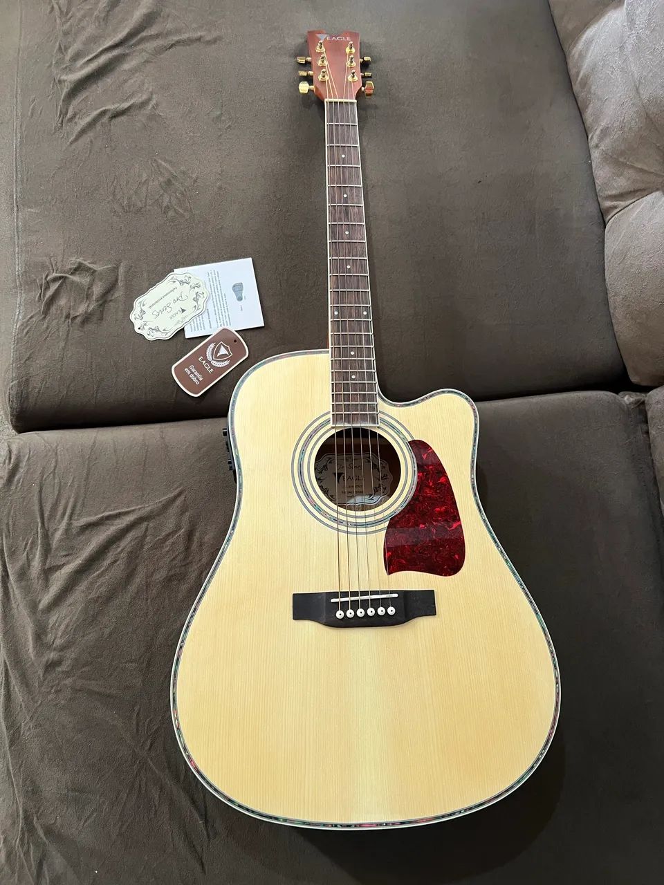Violão Eagle ch889 acetinado fosco com capa 
