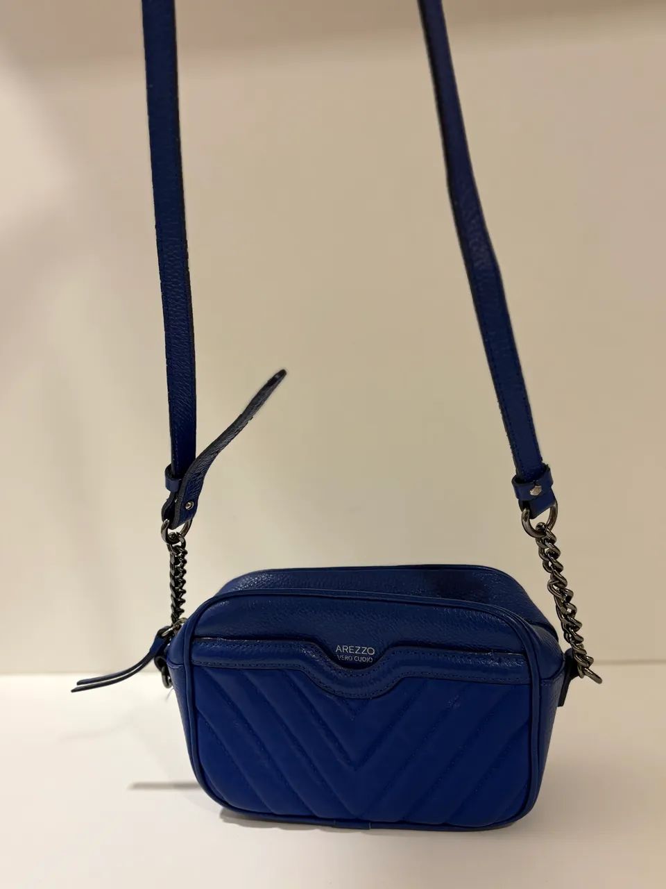 Bolsa Arezzo Vero Cuoio azul - Foto 2
