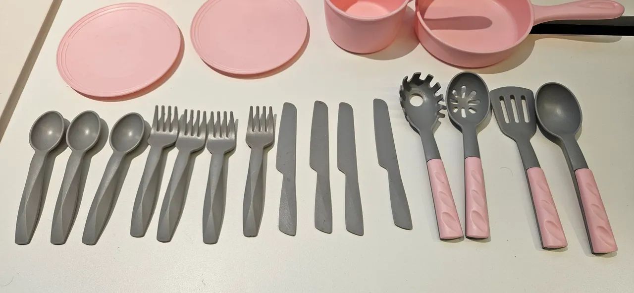 Kit de cozinha rosa brinquedos - Foto 2