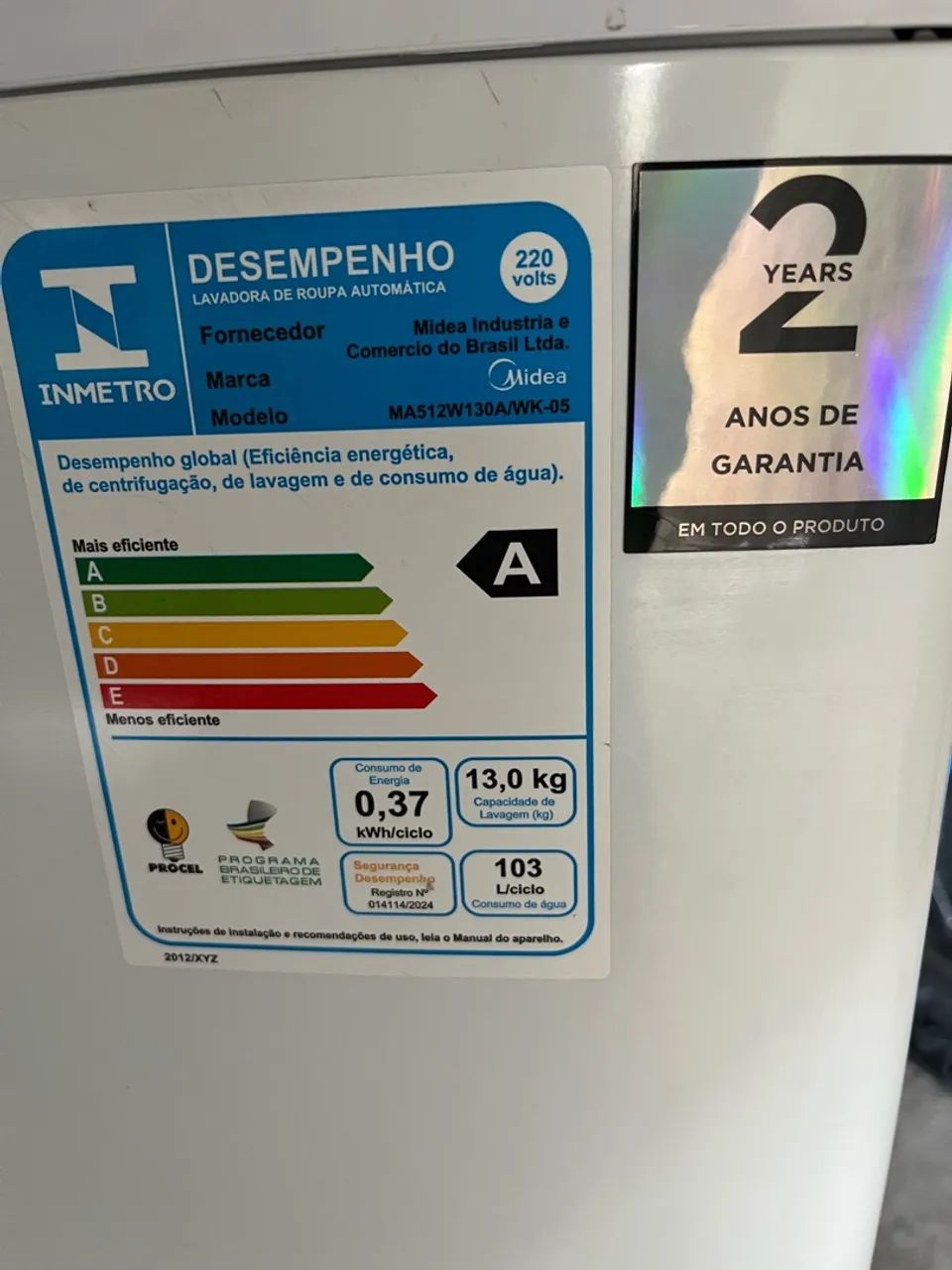 Lavadora Midea 13kg  13 programas - Foto 3