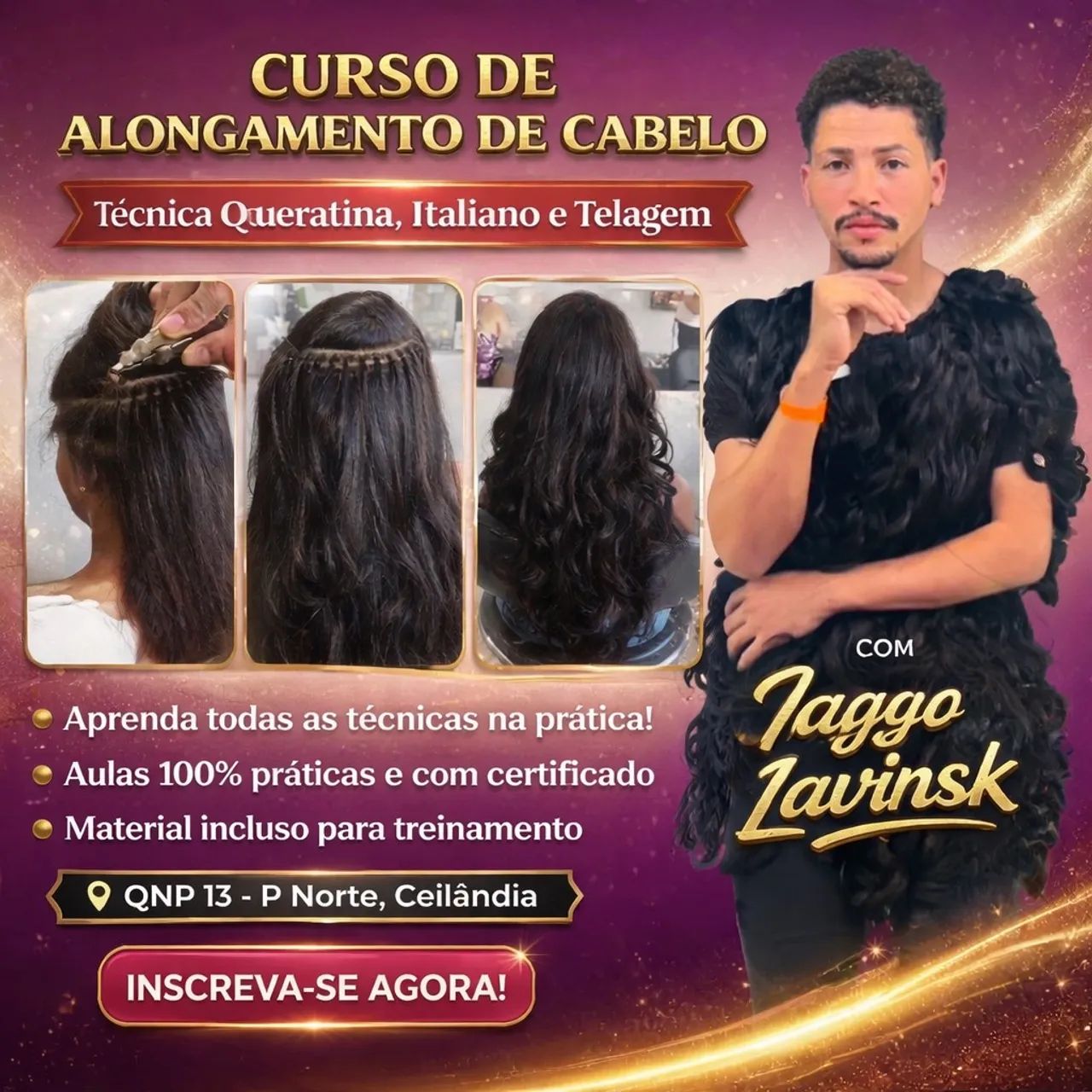 Curso de alongamento de cabelo - Foto 2