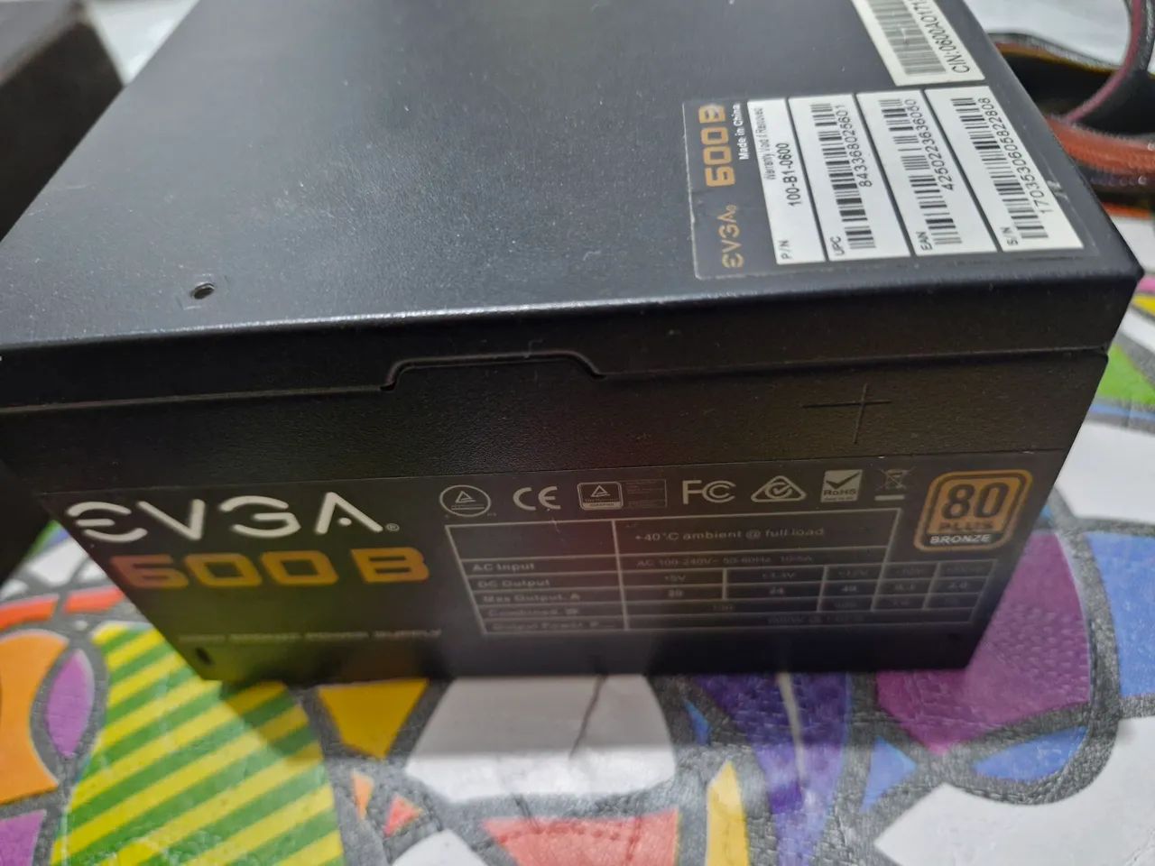 Fonte EVGA 600W 80 PLUS BRONZE. - Foto 3