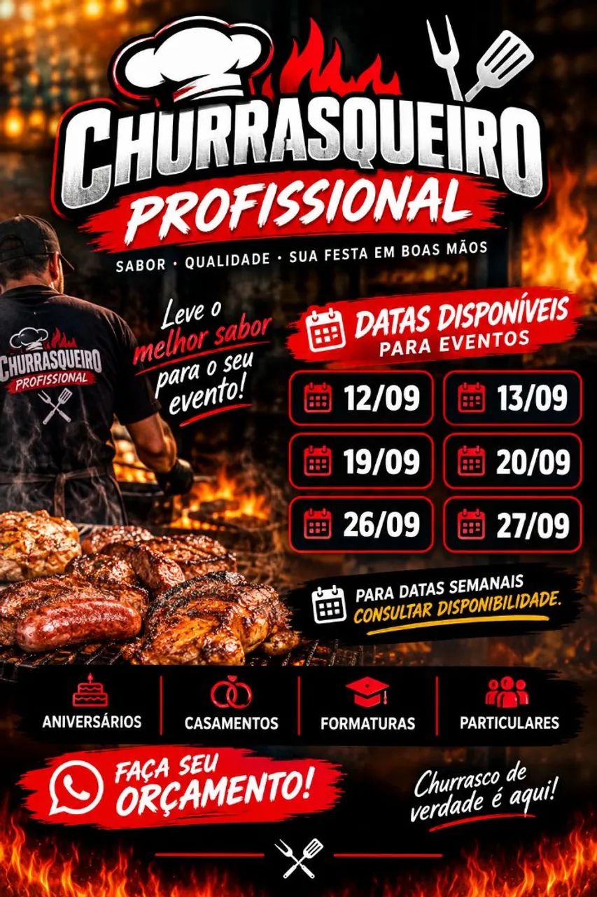 Churrasqueiro Profissional 