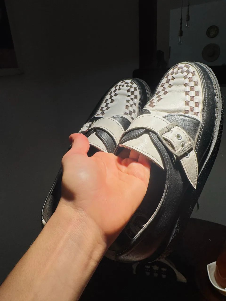 sapato creeper trançado em couro 39 - Foto 3